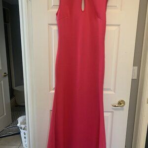 Pink Evening Gown with Mermaid open back